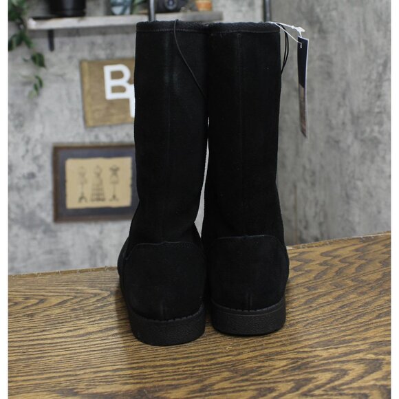 Universal Thread Womens Sarah Suede Shearling Winter Boots 91467407 Black 6M - Picture 4 of 9
